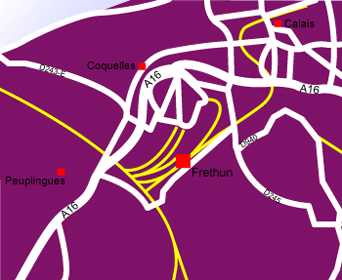 Eurostar calais_frethun Map